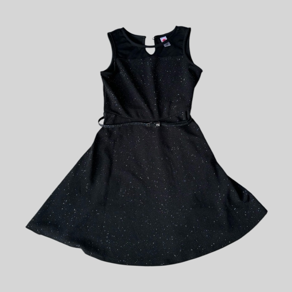 Girl’s Sparkly Black Total Girl Dress